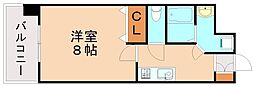 MDIアクトスペリタ折尾駅前 1Kの間取図画像