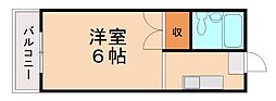 メゾンド・ローラン 1Kの間取図画像
