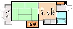 プレアール千代ケ崎 1DKの間取図画像