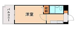 ラ・レジダンス・ド・サントゥール 1Kの間取図画像
