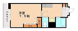 プレザンフォート南王子 1Kの間取図画像