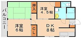 福岡県北九州市八幡西区西鳴水2丁目（賃貸マンション3DK・2階・55.00㎡） その2