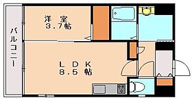 グランドハイツ黒崎  ｜ 福岡県北九州市八幡西区藤田2丁目（賃貸マンション1LDK・4階・35.10㎡） その2