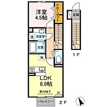 コスモ学研台前  ｜ 福岡県北九州市八幡西区本城2丁目（賃貸アパート1LDK・2階・40.83㎡） その2