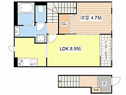 ステラ 1LDKの間取図画像