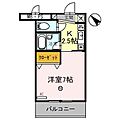サンタウン竹鼻B棟2階3.5万円