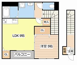 Ｇｒａｎｄｒｉｃｈ　ＥＸ 2階1LDKの間取り