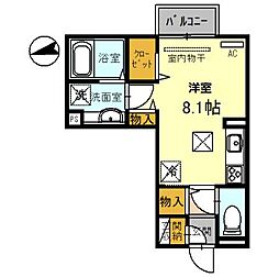ドリームメゾンHYS ワンルームの間取図画像