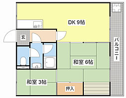 間取図画像 2DK