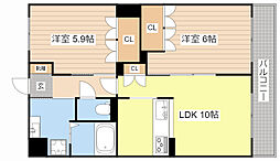 STグランデ 2LDKの間取図画像