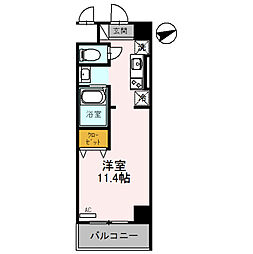 ジュネス太郎坊 ワンルームの間取図画像