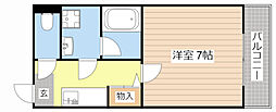 NaSu33 1Kの間取図画像