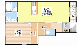 間取図画像 1LDK