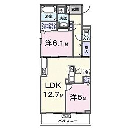 間取図画像 2LDK