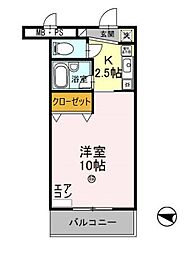 間取図画像 1K