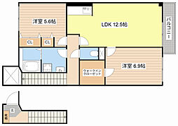 間取図画像 2LDK