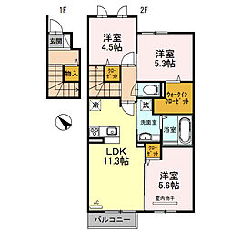 コト丸 3LDKの間取図画像