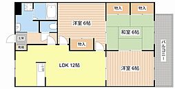 ビューパレスHYS 3LDKの間取図画像