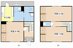 インターサイドシティ伊吹弐番館 1階3Kの間取り