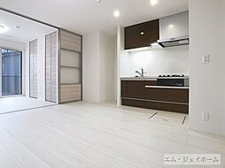 JR湖西線 堅田駅 徒歩8分の賃貸アパート 1階1LDKのリビング/ダイニング