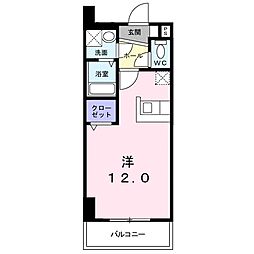 JR東海道・山陽本線 瀬田駅 徒歩28分の賃貸マンション 8階ワンルームの間取り