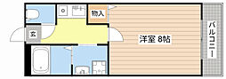 間取図画像 1K