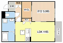 間取図画像 1LDK