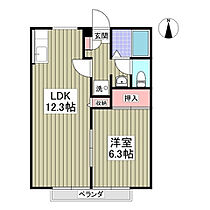 ウィステリアB 202 ｜ 千葉県茂原市東部台2丁目（賃貸アパート1LDK・2階・40.90㎡） その2