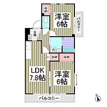 フロンティアIII　A棟 201 ｜ 千葉県船橋市習志野台2丁目（賃貸アパート2LDK・2階・49.68㎡） その2