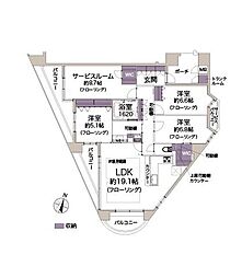 ネバーランド舞子 3SLDKの間取図画像