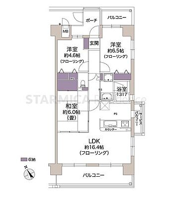 間取り ジオ四条桂川ブライトコア 3階/-