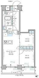 パークアクシス文京本郷 2LDKの間取図画像