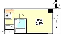 アネックス茗荷谷 9階ワンルームの間取り