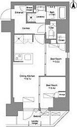 Brillia　ist　新御徒町 11階2DKの間取り