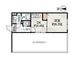 アルファ南千住 5階1LDKの間取り