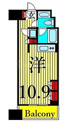 プロスペクトKALON三ノ輪 8階ワンルームの間取り