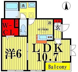 間取図画像 1LDK