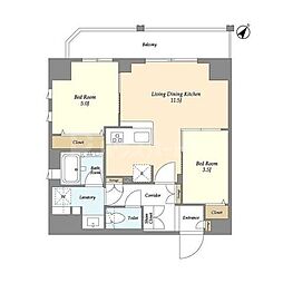 間取図画像 2LDK