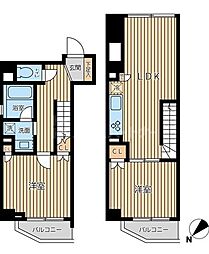 オーキッドレジデンス蔵前2 2LDKの間取図画像