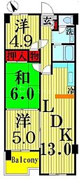 グランドハイム 3LDKの間取図画像
