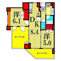 ステージファースト東十条 2LDKの間取図画像