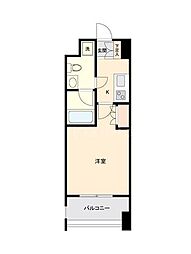 ドゥーエ茗荷谷 1Kの間取図画像