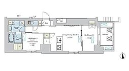 Brillia ist 浅草 2LDKの間取図画像