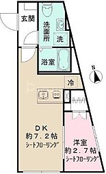 VALUE MAISON higashi-jujo 1DKの間取図画像