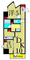 LaSanteUeno 2LDKの間取図画像