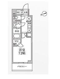 レジディア新御徒町2 1Kの間取図画像