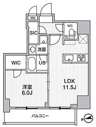 S-RESIDENCE新御徒町chiaro 1LDKの間取図画像