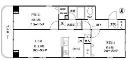 ファインクレスト赤羽 2LDKの間取図画像