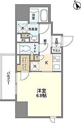 シェフルール新御徒町2 1Kの間取図画像