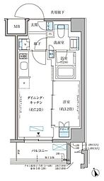 パークアクシス文京本郷 1DKの間取図画像